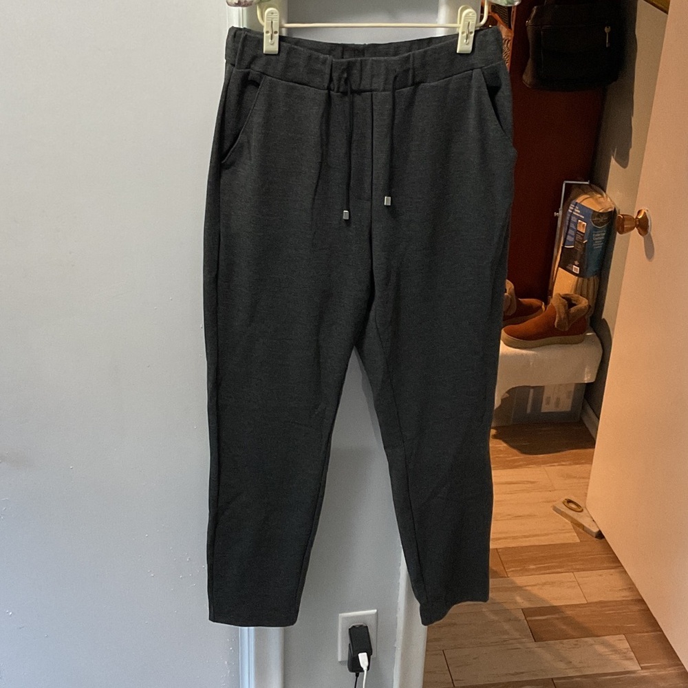 P381. Northern Reflections Dark Gray Ankle Pants |M